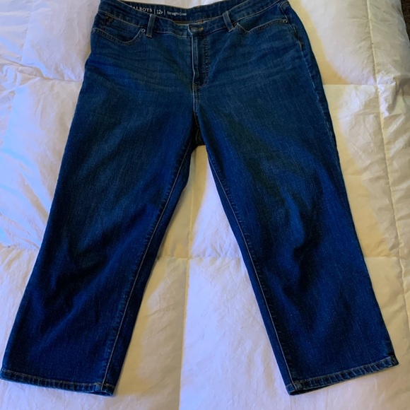 Talbots Flawless Straight Crop Jeans - Picture 3 of 8
